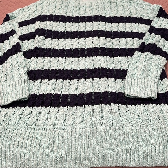 Anthropologie Pilcro Blue Longline Stitch Sweater/NWT/M - Picture 11 of 14